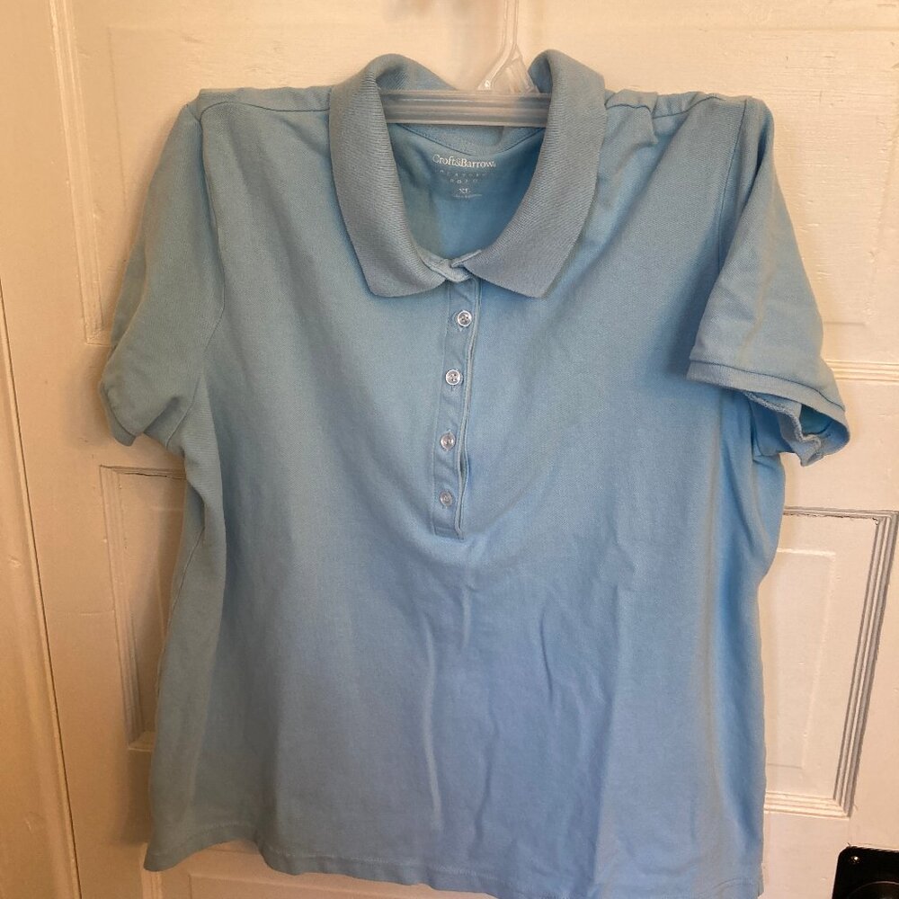 Croft & Barrow Polo Shirt XL Blue
